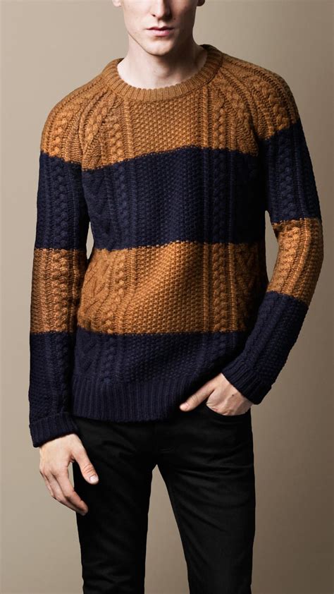 burberry pullover herren rot|Men’s Luxury Knitwear .